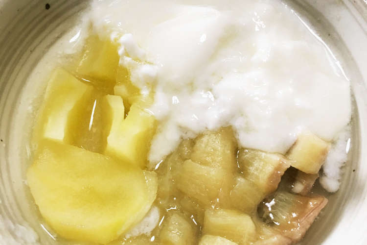 朝食に りんごとバナナのホットヨーグルト レシピ 作り方 By なりこ クックパッド