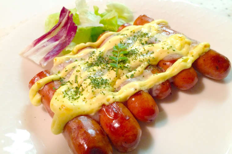 粗挽きソーセージの燻製チーマヨ焼き レシピ 作り方 By Manataku6 クックパッド