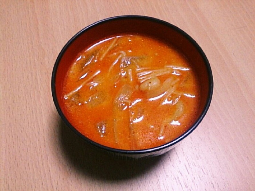 豚汁リメイク   担々スープの画像