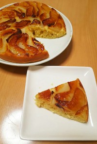 鍋で簡単！タルトタタン風 りんごのケーキ
