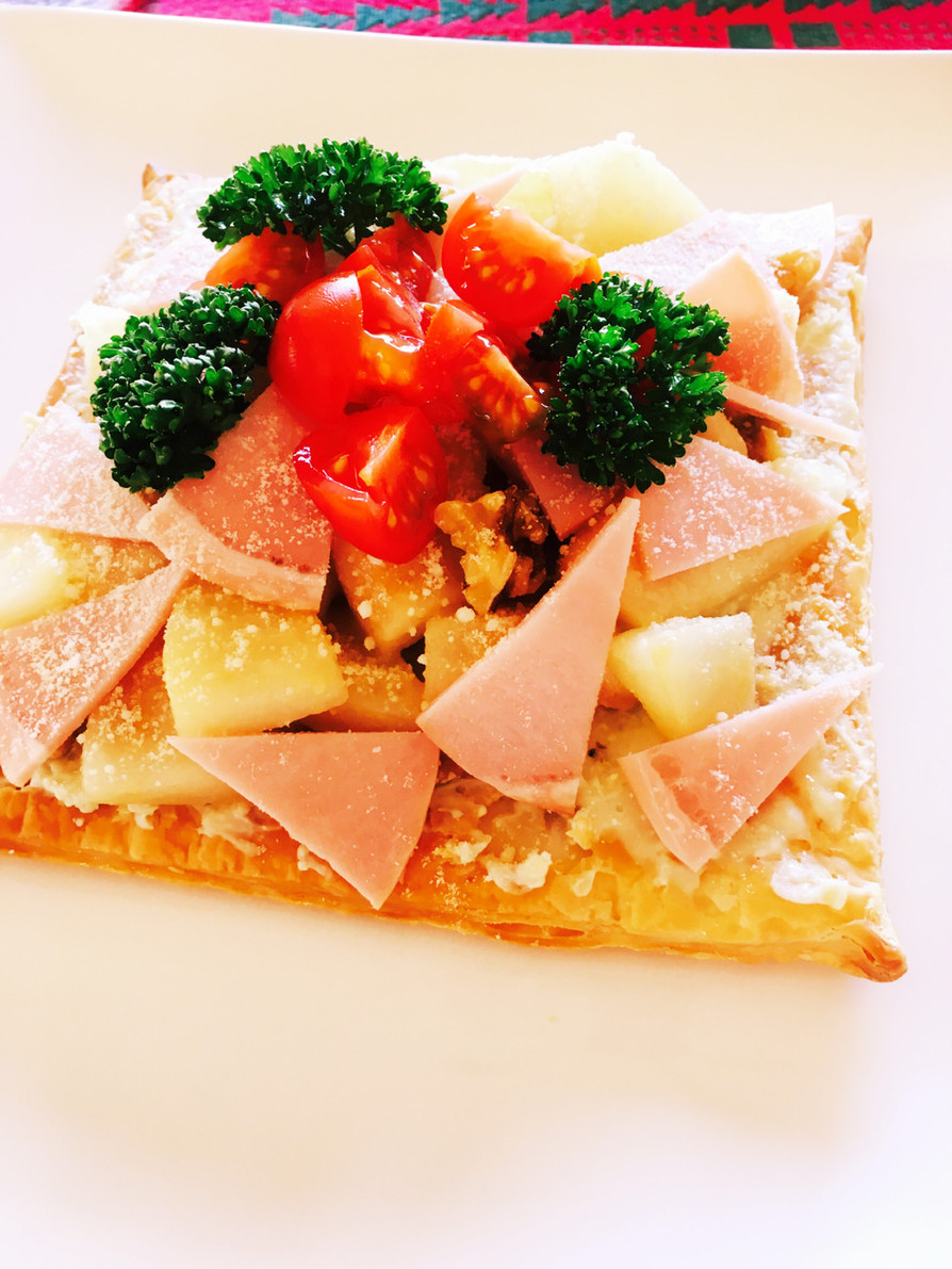 洋梨とゴルゴンゾーラチーズのピザのレシピ