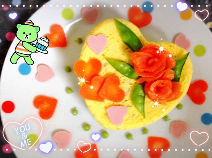 簡単可愛い♡ちらし寿司ケーキ☆の画像