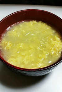中華風春雨スープ