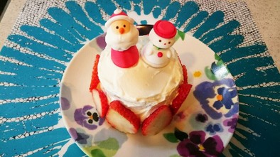 離乳食後期～誕生日、クリスマケーキ☆の写真