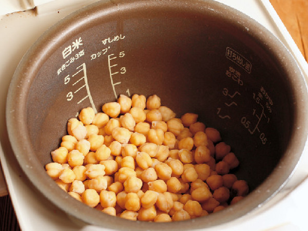 豆を炊飯器でゆでる方法