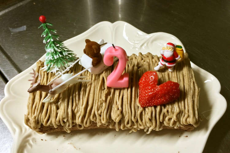 甘栗で簡単モンブランロールケーキ レシピ 作り方 By Kaorin Fj クックパッド 簡単おいしいみんなのレシピが353万品