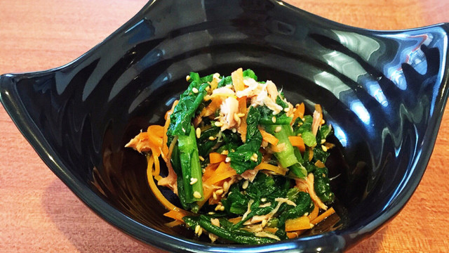 子供 春菊苦手さんのための春菊和え物 レシピ 作り方 By Akipochi クックパッド 簡単おいしいみんなのレシピが359万品