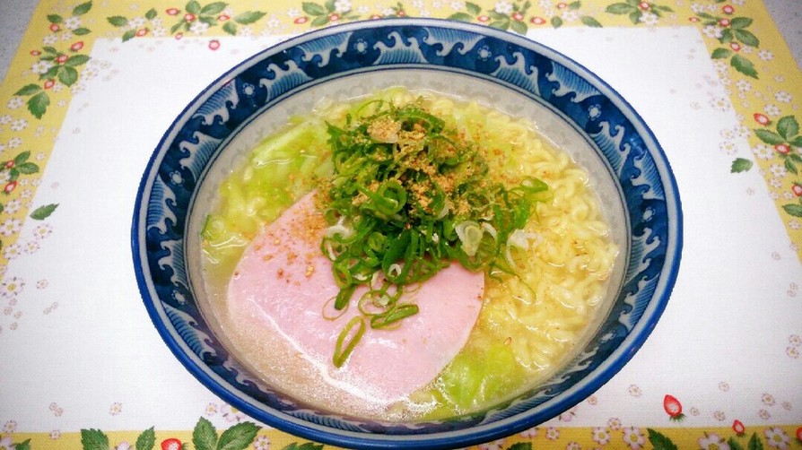 サリ麺＆シャンタンスープで作る塩ラーメンの画像