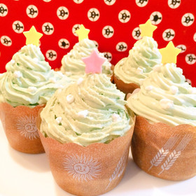 糖質制限☆クリスマスカップケーキ