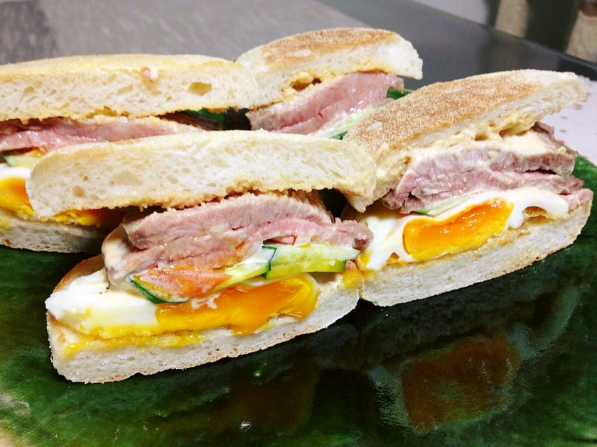 太鼓腹ローストビーフサンドイッチのレシピ