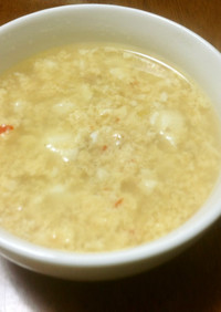 風邪防止！生姜と豆板醤の卵スープ