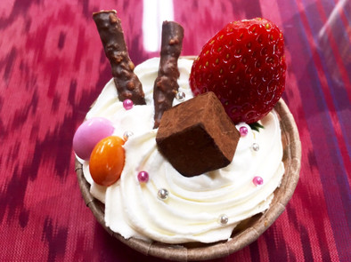 X'masに☆デコレーションカップケーキの写真