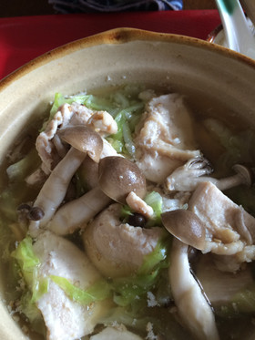 鶏むねヘルシー鍋♡ 夜食やダイエットに