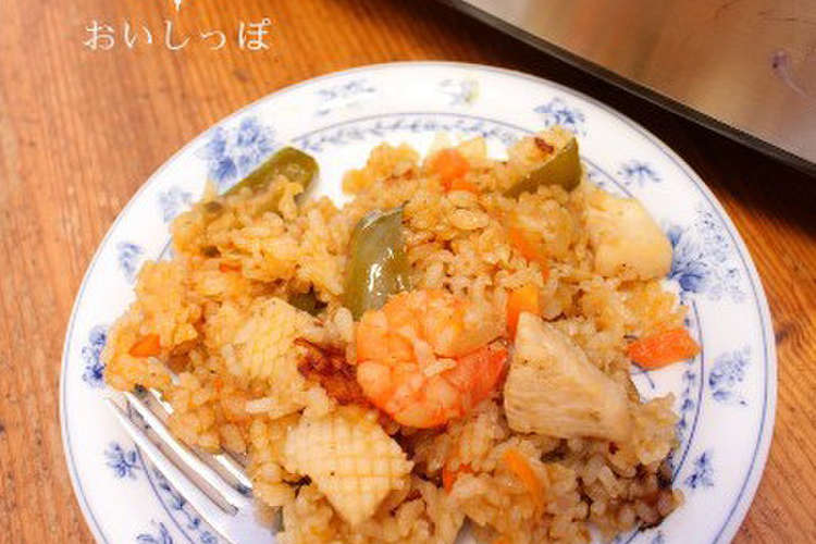 ホットプレート冷凍シーフードパエリヤ レシピ 作り方 By おいしっぽ クックパッド 簡単おいしいみんなのレシピが352万品