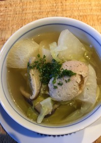 干し椎茸と干し野菜のスープ