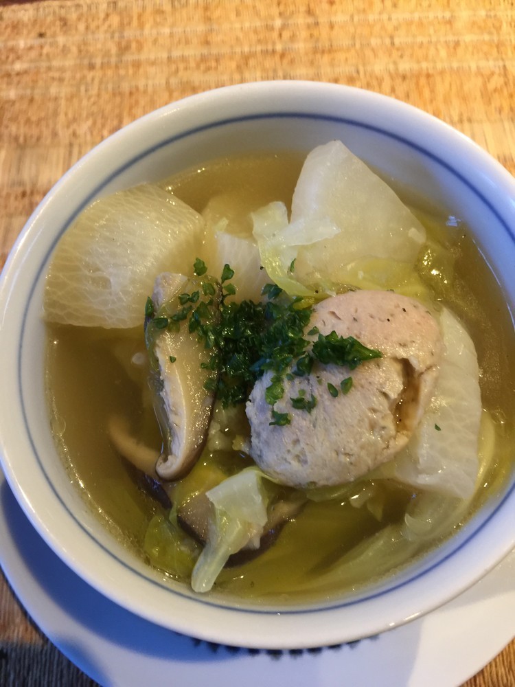 干し椎茸と干し野菜のスープの画像