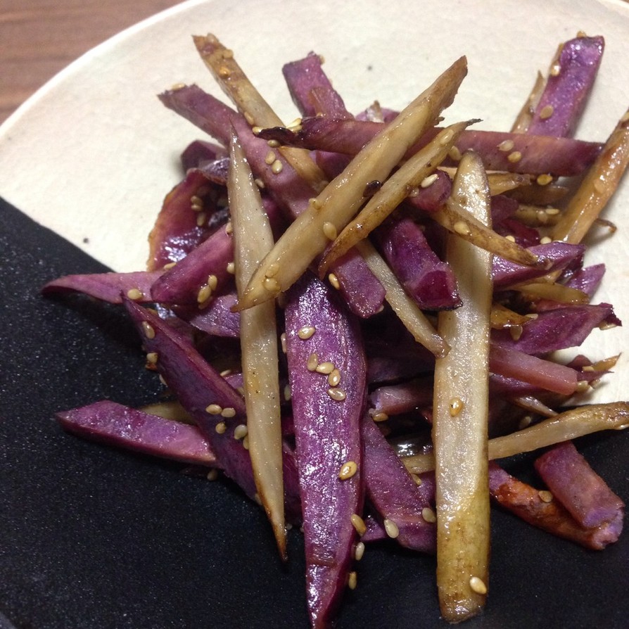 紫芋の金平の画像
