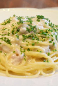 スパゲッティーニ 白子のペペロンチーノ
