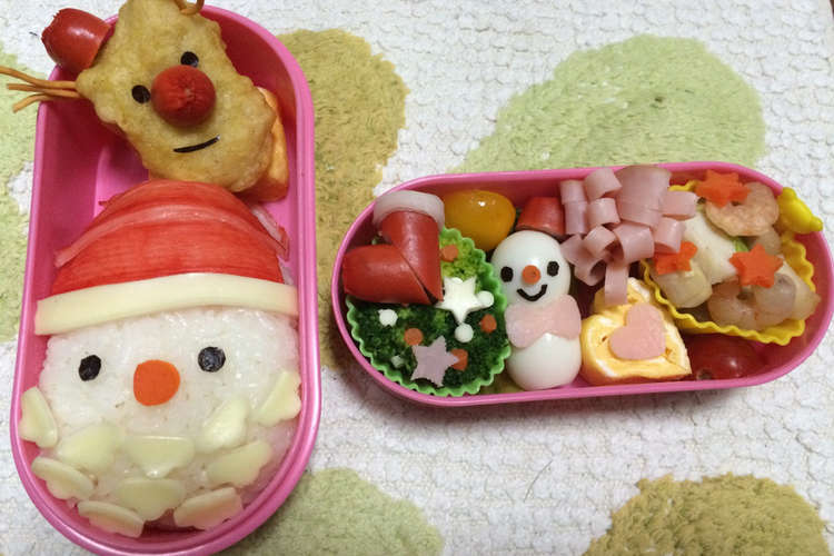 クリスマスキャラ弁 レシピ 作り方 By クックにのちゃん クックパッド 簡単おいしいみんなのレシピが359万品