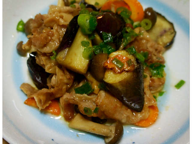 ナス 味噌 炒め 豚肉