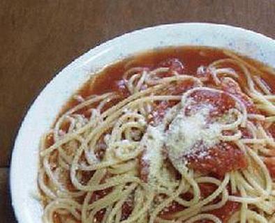 簡単トマトのスープスパの写真