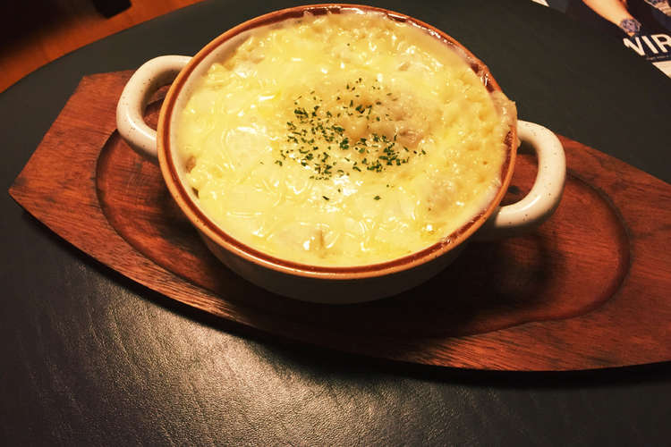 ポテトとオニオンのチーズドリア レシピ 作り方 By みすたぁまねぇ クックパッド 簡単おいしいみんなのレシピが352万品