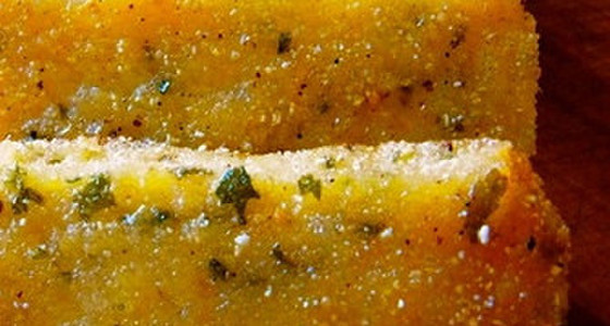 ポレンタフライのレシピ