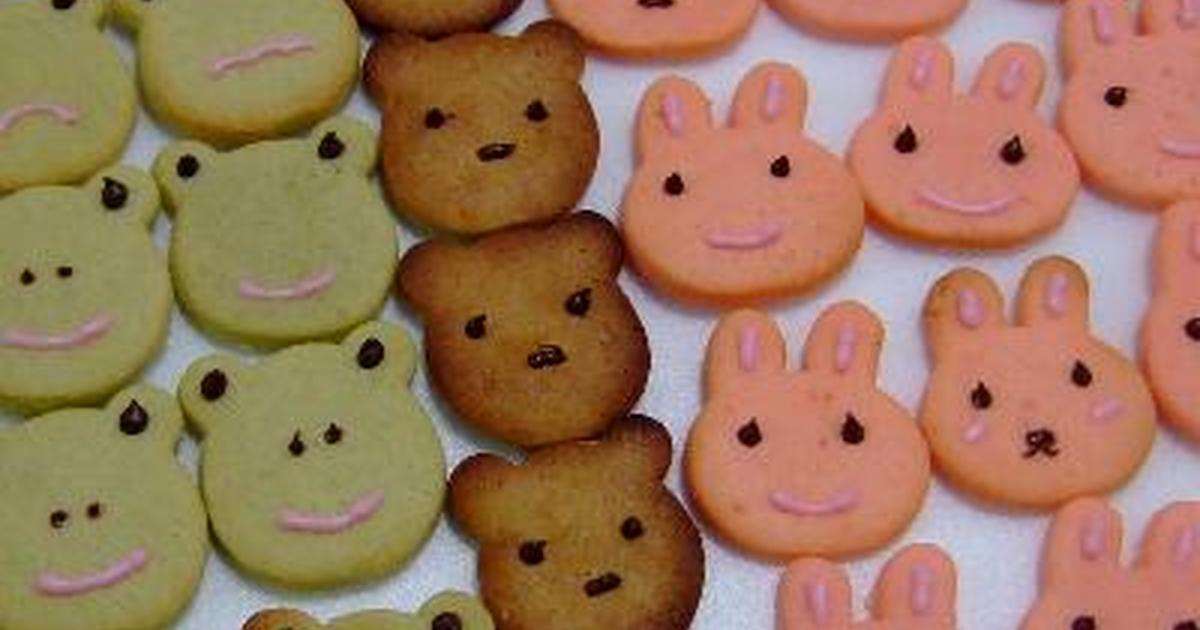 型抜きクッキー 抹茶 ピンク 時々茶色 レシピ 作り方 By 柚ｏゆずりんｏ クックパッド