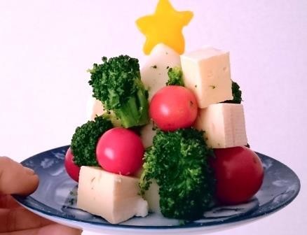 ホワイトクリスマス☆ツリーサラダの画像