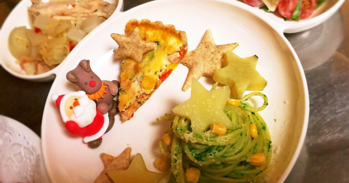 幼児食 クリスマスプレート レシピ 作り方 By Sye O クックパッド