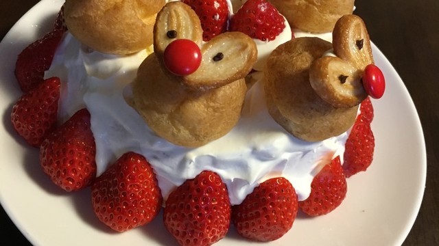 トナカイシューのケーキ レシピ 作り方 By ペプウサちん クックパッド