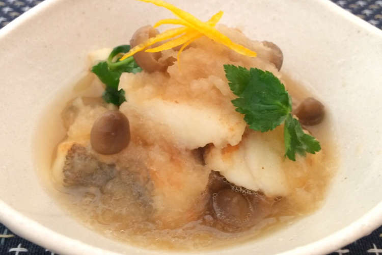 たら みぞれ 煮 タラと野菜のみぞれ煮 病院食 主菜 スチコンレシピ きっちんぷらす ホシザキ株式会社 Amp Petmd Com