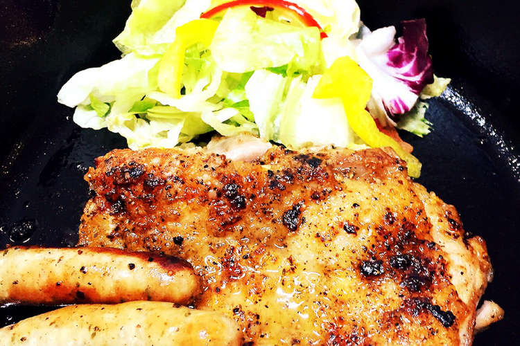 スキレットでパリパリジューシーチキン レシピ 作り方 By ジョニーの杜の台所 クックパッド 簡単おいしいみんなのレシピが349万品