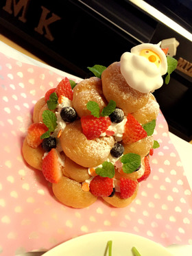 ♡X'masに簡単クロカンブッシュ♡
