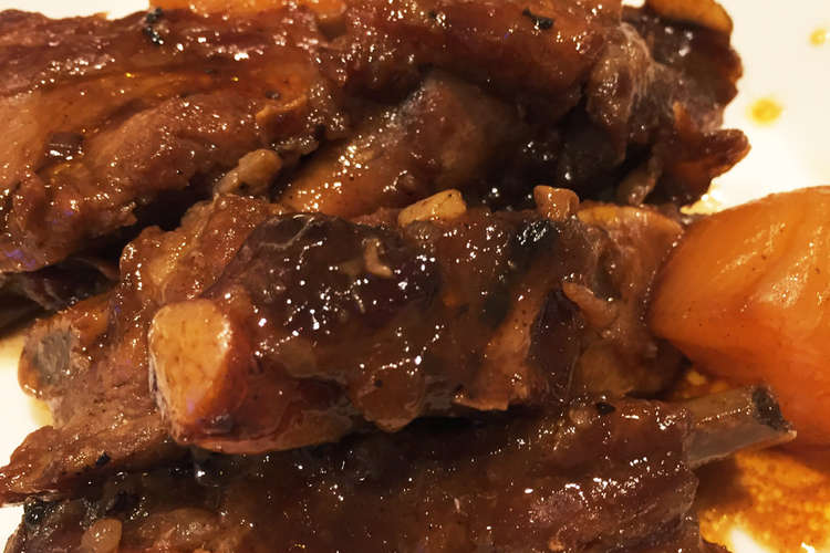 やわらかスペアリブ 圧力鍋で簡単 レシピ 作り方 By Yoko15 クックパッド