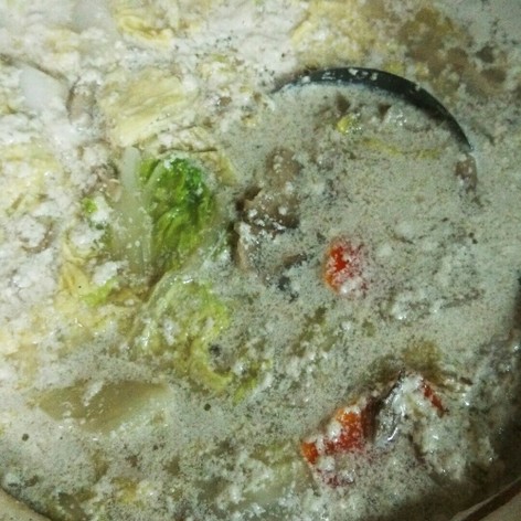 牡蠣の牛乳鍋