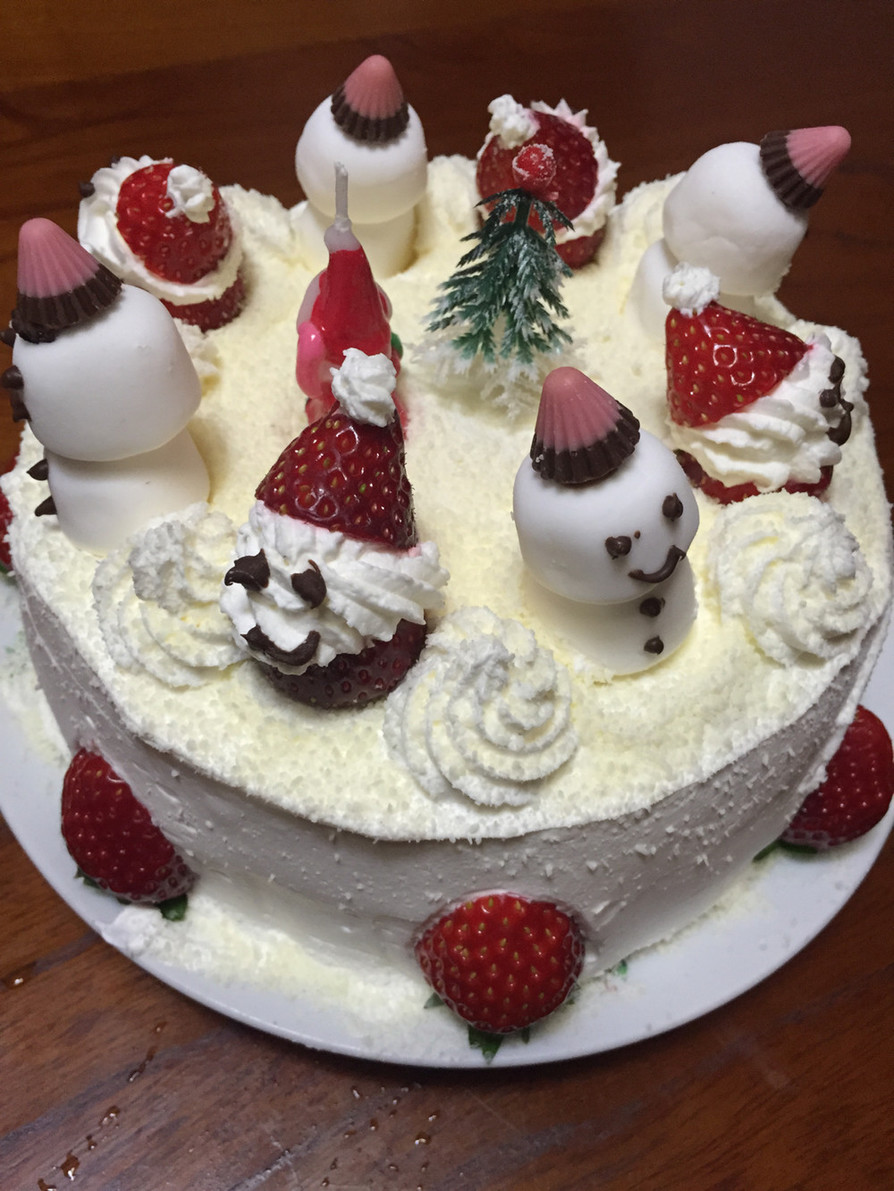 クリスマスケーキ☆サンタデコレーション2の画像