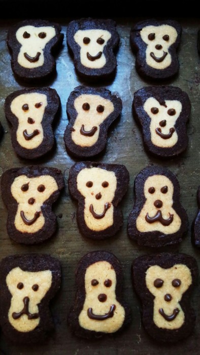 お猿クッキーの写真
