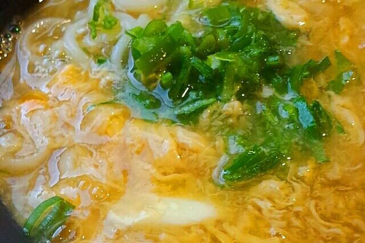 ふわトロあんかけ卵とじうどん レシピ 作り方 By Horikamaro クックパッド 簡単おいしいみんなのレシピが352万品