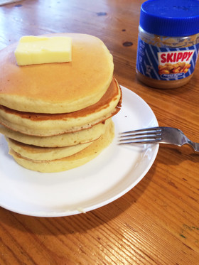 ホエーで簡単もちふわパンケーキ♪