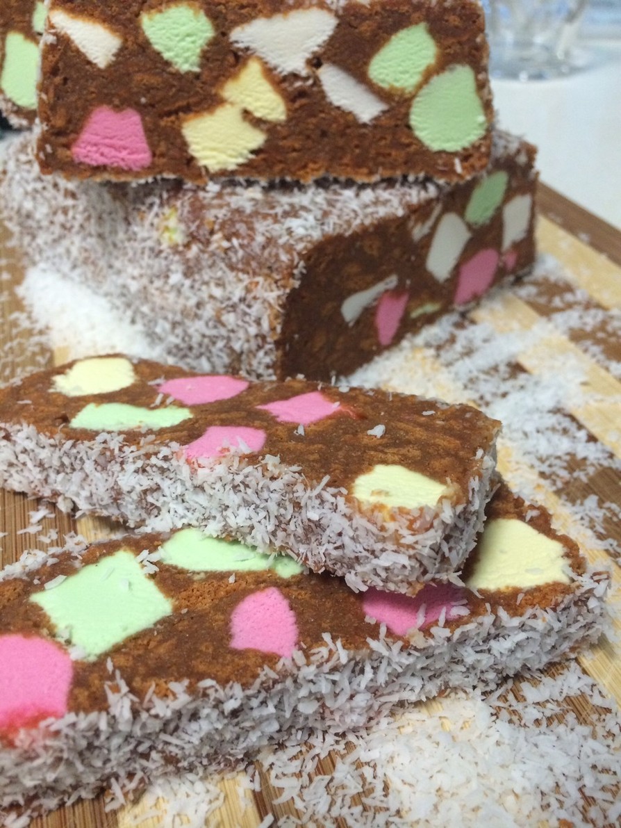 Lolly Cake (NZの伝統菓子)の画像