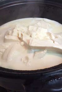 豆乳の湯豆腐