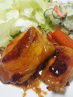 余った千歳飴で鶏の照り焼き★