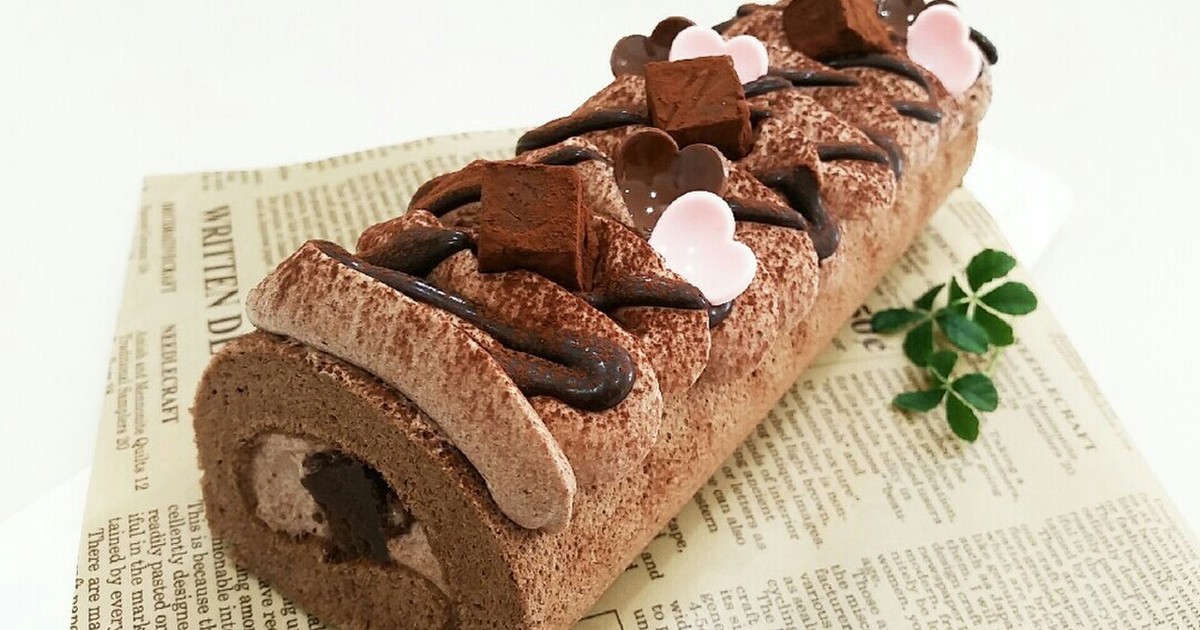 バレンタイン 生チョコロールケーキ by ときんときん 【クックパッド】 簡単おいしいみんなのレシピが298万品