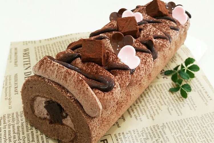 バレンタイン 生チョコロールケーキ レシピ 作り方 By ときんときん クックパッド 簡単おいしいみんなのレシピが360万品