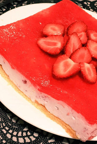 糖質制限◆ヨーグルト苺ムースケーキ