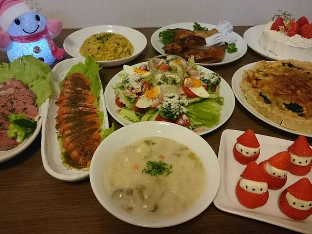 元のクリスマス の メニュー すべてのイラスト画像