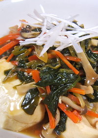 【低脂質】野菜と豆腐の和風餡かけ玄米ご飯