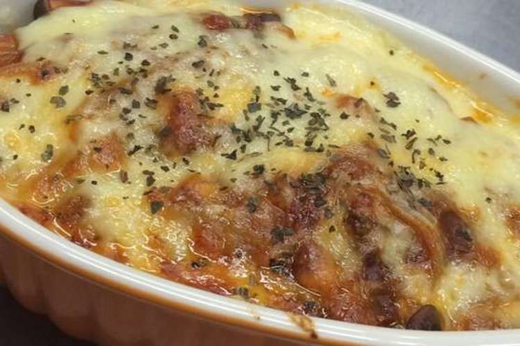 ヘルシー豆腐のミートソースグラタン レシピ 作り方 By 谷口屋 クックパッド