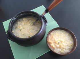 生姜とネギたっぷり中華粥